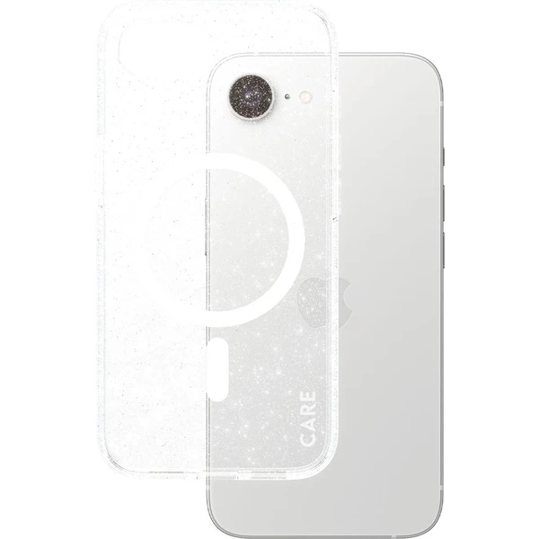 PanzerGlass® CARE kryt Apple iPhone 17e/16e MagSafe Star Lit trblietavý/biely - Puzdra - Obrázok Y7GD000J01