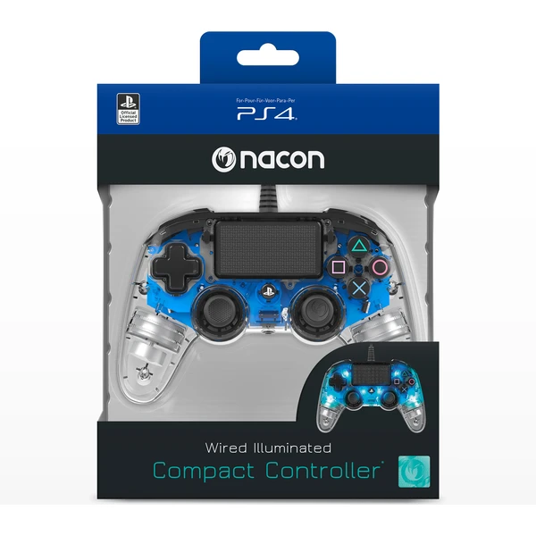 Gamepad Compact Controller Clear Blue (PS4) - Herné ovládače - Obrázok Y7OH100201