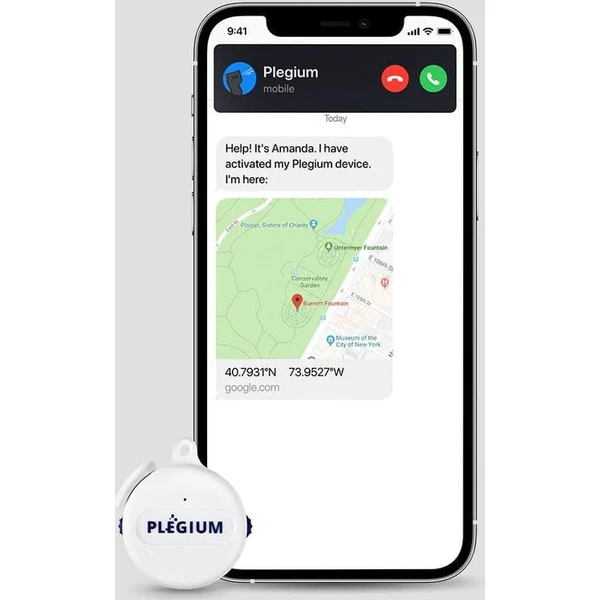 Plégium Smart Wearable – šikovný osobný alarm biely - Vychytávky - Obrázok Y7R3G00101