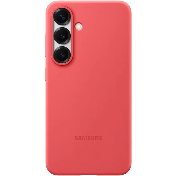 Samsung Silicone Case silikónový kryt Galaxy S25 červený - Puzdra - Hlavný obrázok