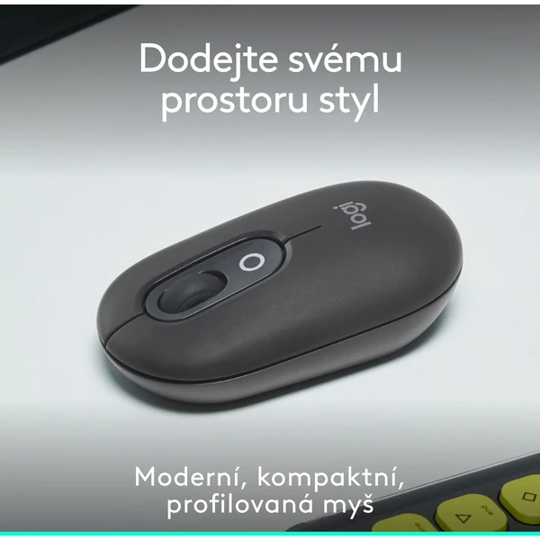 Logitech POP myš grafitová - Myši - Obrázok Y8U8000O01