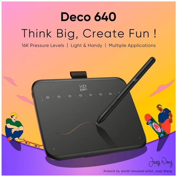 XP-Pen Deco 640 - Grafické tablety - Obrázok Y8UI000K01