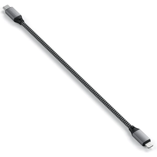 Satechi USB-C/Lightning napájací kábel 0,25m vesmírne šedý - Káble a redukcie - Obrázok Y8XXF00101