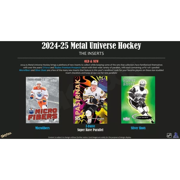 Hokejové karty 2024-25 Upper Deck Skybox Metal Universe Hockey Hobby Balíček - Hokejové karty - Obrázok Y8YE000O01