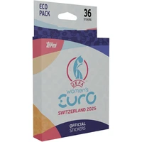 Topps futbalové samolepky UEFA EURO Women 2025 Eco Pack - Zberateľské karty a nálepky