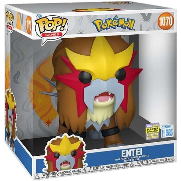 Funko POP! #1070 Games Jumbo: Pokemon - Entei - Funko POP! - Obrázok Y9YM000K01