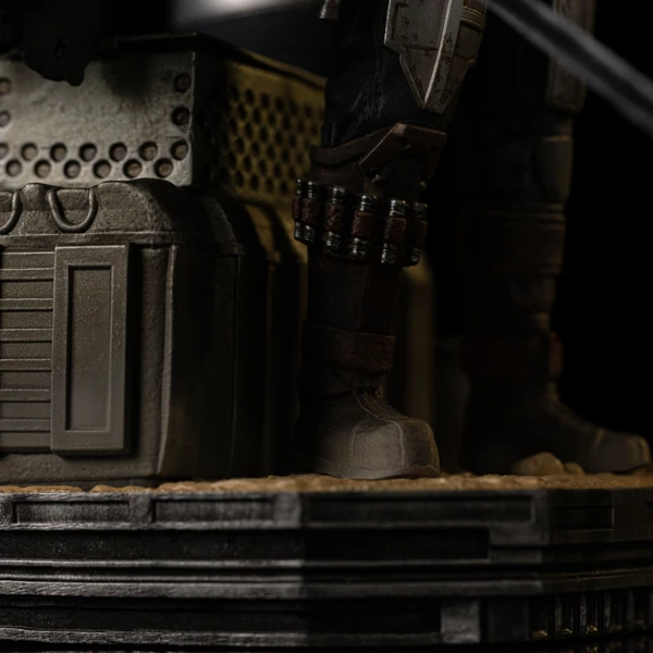 Soška Iron Studios Art Scale 1/10 SW: Mandalorian - Din Djarin a Grogu 21,3 cm - Sochy a sošky - Obrázok Y9Z9000K01