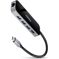 AXAGON USB hub 3x USB-A, HDMI, RJ-45 kábel USB-C - Dokovacie stanice