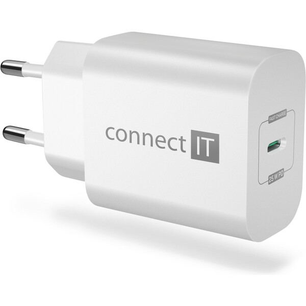 CONNECT IT Voyager2 nabíjací adaptér 1×USB-C biela 25W PD