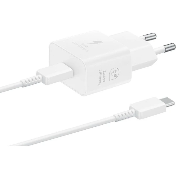Samsung USB-C 25W GaN nabíjačka (s káblom) biela - Nabíjačky - Hlavný obrázok