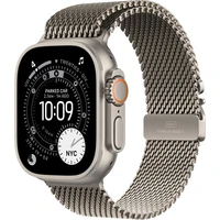 Apple Watch Ultra 3 (2025) 49mm Prírodný titán s prírodne titánovým milánskym ťahom M - Inteligentné hodinky