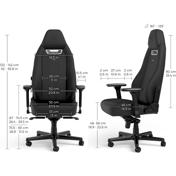noblechairs LEGEND Black Edition herná stolička čierna - Stoličky - Obrázok YBUA000J01