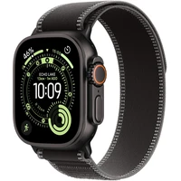 Apple Watch Ultra 3 (2025) 49mm Čierny titán s čiernym/uhlovým trailovým ťahom S/M - Inteligentné hodinky