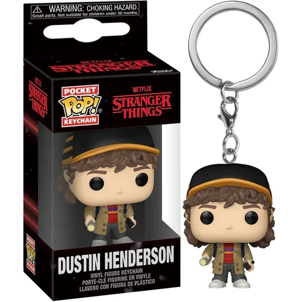 Funko POP! Keychain: Stranger Things S5 - Dustin Henderson - Funko POP! - Hlavný obrázok