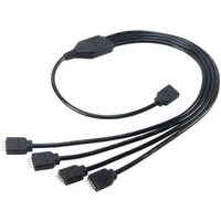Akasa rozbočovač pre RGB LED pásiky (AK-CBLD04-50BK), 50 cm - Káble a redukcie