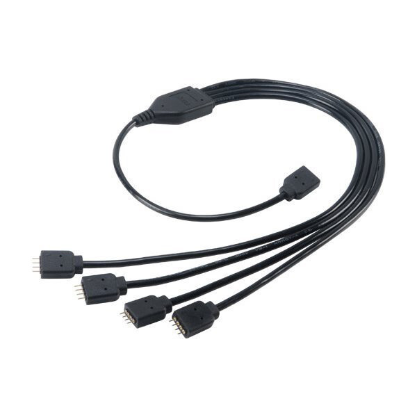 Akasa rozbočovač pre RGB LED pásiky (AK-CBLD04-50BK), 50 cm