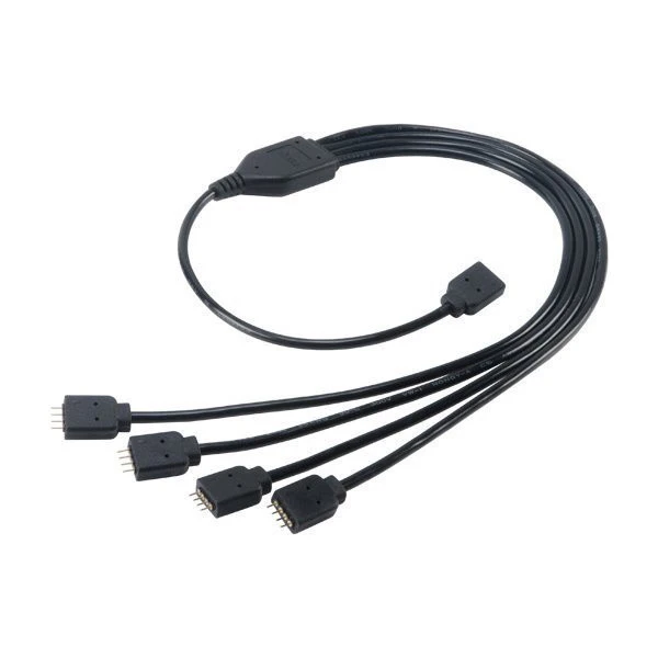 Akasa rozbočovač pre RGB LED pásiky (AK-CBLD04-50BK), 50 cm - Káble a redukcie - Hlavný obrázok