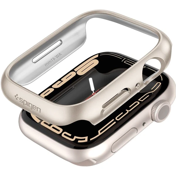 Spigen Thin Fit puzdro Apple Watch 9/8/7 (41mm) stralight - Puzdra - Hlavný obrázok