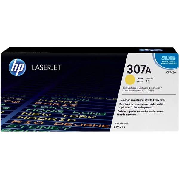 HP CE742A č. 307A Žltá originálna - Tonery - Hlavný obrázok