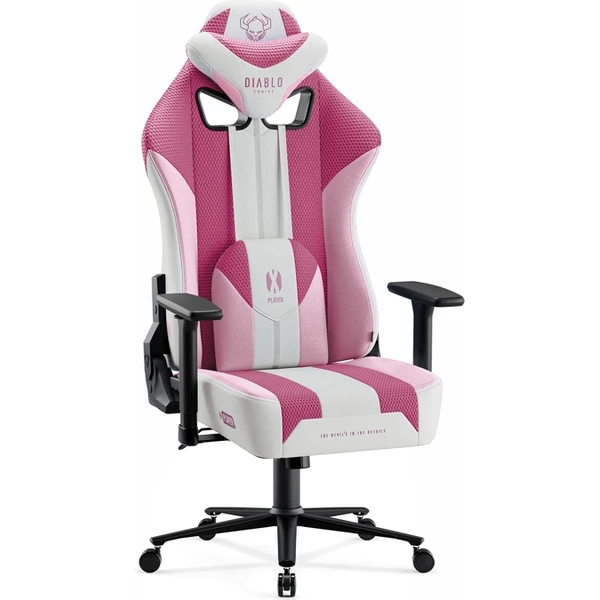 Diablo X-Player 2.0 Normal Size látková herná stolička ružová - Stoličky - Obrázok YECG000K01