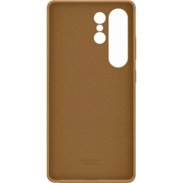 Samsung Kindsuit Case kryt z vegánskej kože Galaxy S25 Ultra zlatý - Puzdra - Obrázok YFCC000J01