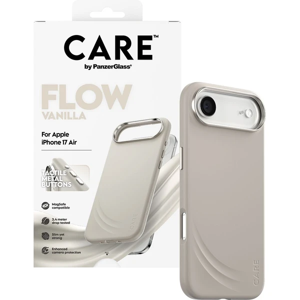 Panzer Glass ® CARE Flow kryt s MagSafe Apple iPhone Air Vanilla - Puzdra - Obrázok YGDH000K01