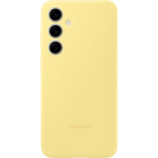 Samsung Silicone Case ochranný kryt Galaxy S24 FE žltý - Puzdra - Hlavný obrázok