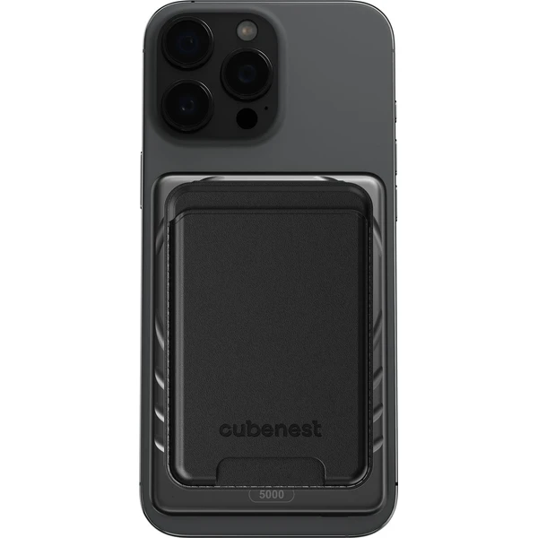 CubeNest SQ1B3D SlimDual Qi2/MagSafe powerbanka (5000 mAh) čierna - Powerbanky - Obrázok YH9R000K01