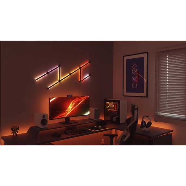 Nanoleaf Lines Skin 9 kusov čierna - Inteligentné osvetlenie - Obrázok YHURF00101
