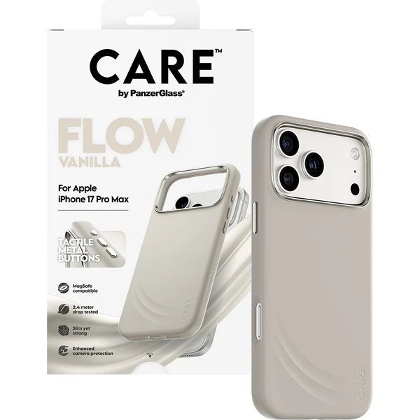 Panzer Glass ® CARE Flow kryt s MagSafe Apple iPhone 17 Vanilla - Puzdra - Obrázok YIDH000K01