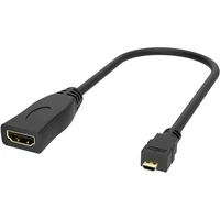 Akasa HDMI/MicroHDMI redukcia 0,25m čierna - Káble a redukcie