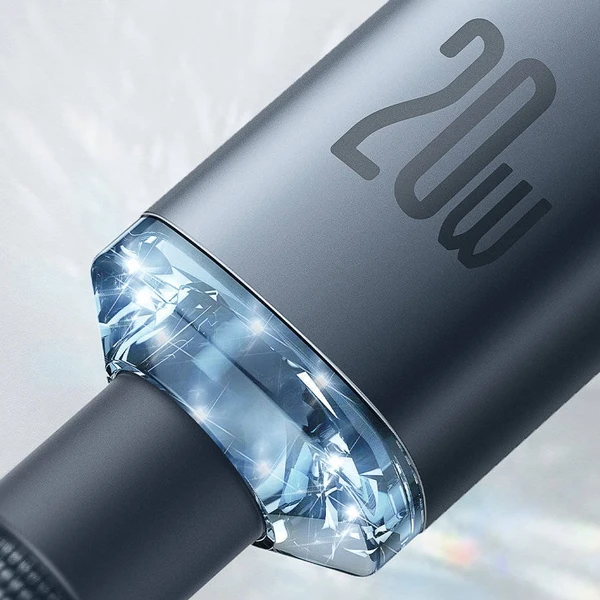 Baseus CAJY000205 Crystal Shine Series Dátový Kábel USB-C - Lightning 20W 1,2m Purple - Káble - Obrázok YJRL100501