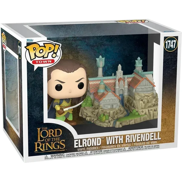 Funko POP! #1747 Town: Lord of the Rings - Elrond & Rivendell  - Funko POP! - Obrázok YKCG000N01