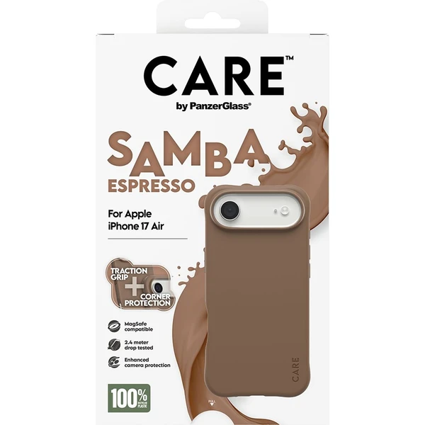 PanzerGlass® CARE Samba kryt s MagSafe Apple iPhone Air Espresso - Puzdra - Obrázok YKDH000K01