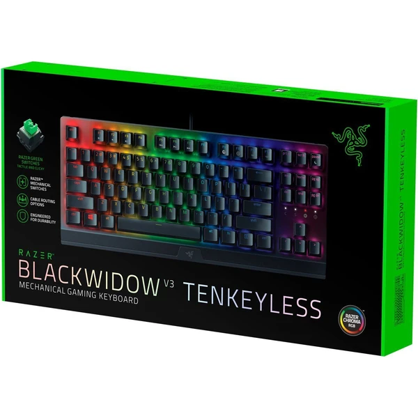 Razer BlackWidow V3 Tenkeyless Green Switch (US) čierna - Klávesnice - Obrázok YKMG100501