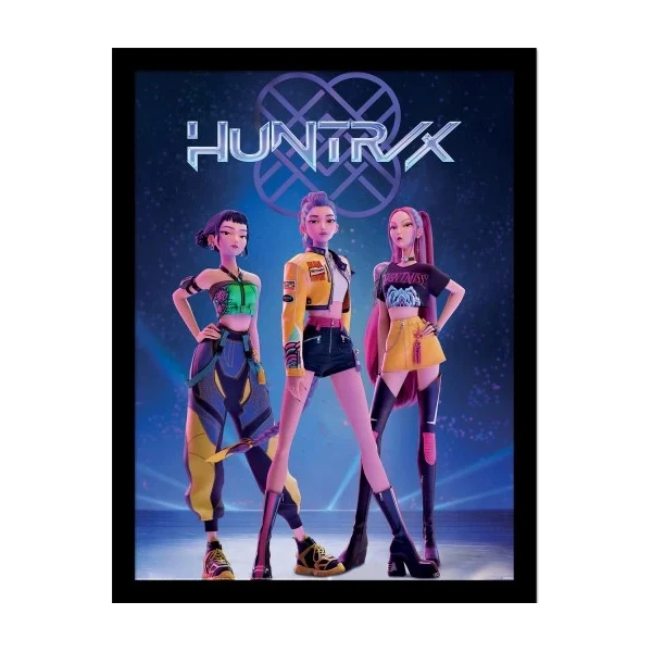 Rámovaný obraz Pyramída International K-Pop Demon Hunters - Huntrix - Dekorácie - Hlavný obrázok
