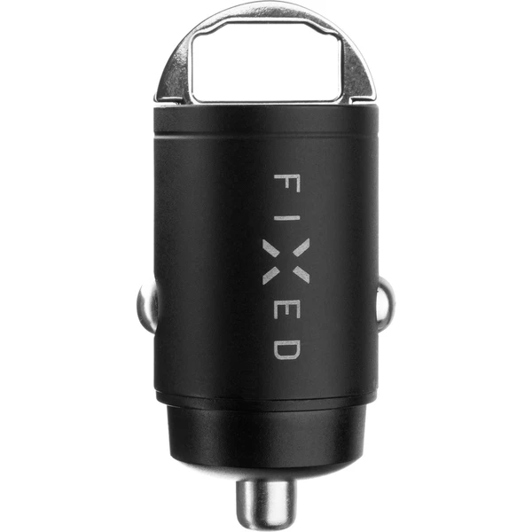 FIXED Mini autonabíjačka s USB-C/USB-A, PD a QC 3.0, 30W, čierna - Nabíjačky - Obrázok YLVW600301