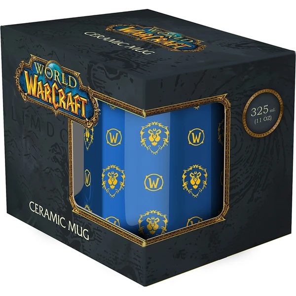 Keramický hrnček World of Warcraft Aliancia - celoplošný vzor 330 ml (darčekové balenie) - Hrnčeky - Obrázok YMGG000K01