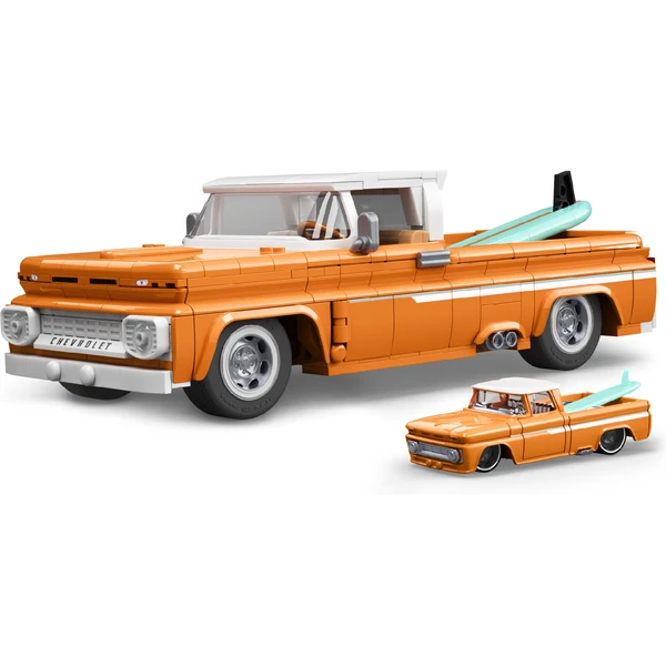 Mattel Brick Shop zostaviteľný model Hot Wheels - Custom 62 Chevy Pickup (Elite series) - Stavebnica - Hlavný obrázok