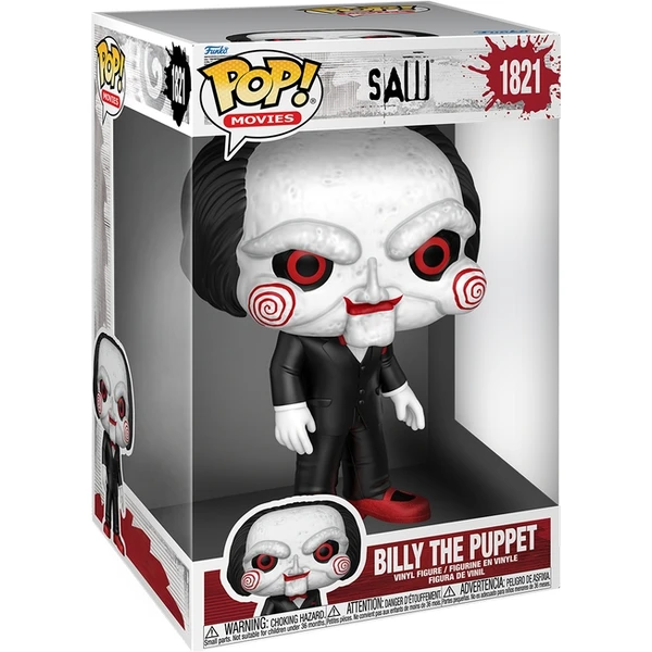 Funko POP! Jumbo #1821 Filmy: Saw - Billy the Puppet - Funko POP! - Obrázok YN0J000K01