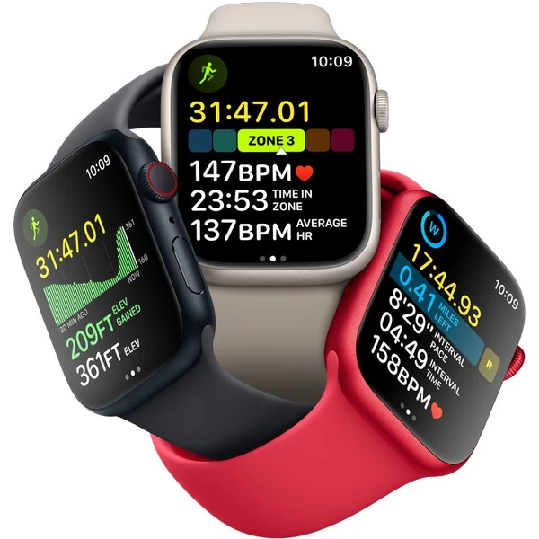 Apple Watch Series 8 Cellular 41mm hliník (Kategória B) - Inteligentné hodinky - Obrázok YNLG300401