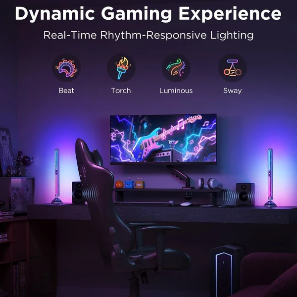 Govee Smart RGBIC Gaming Pre svetelné panely Matter - Inteligentné osvetlenie - Obrázok YOKK000K01