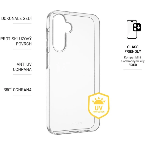 FIXED Slim AntiUV TPU kryt Samsung Galaxy A25 5G číre - Puzdra - Obrázok YOR1000N01