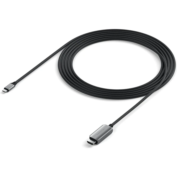 Satechi USB-C/HDMI 2.1 kábel 8K 2m vesmírne šedý - Káble a redukcie - Obrázok YOX5000O01