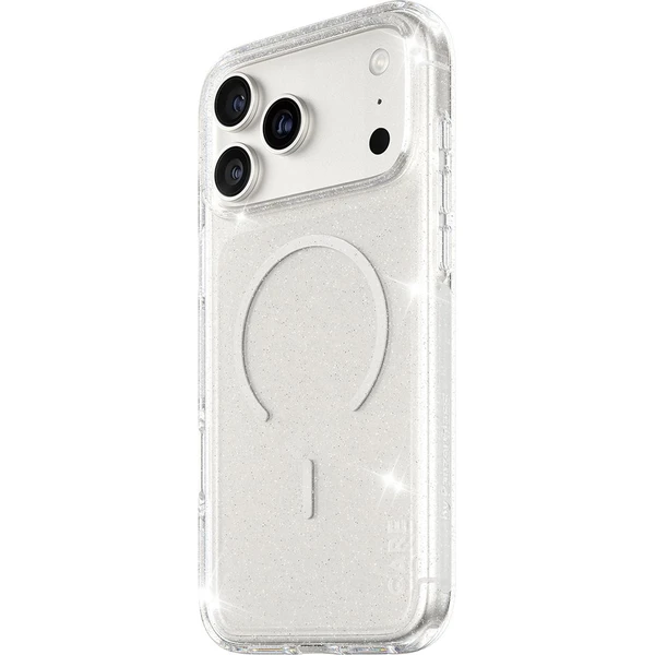 PanzerGlass® CARE Star Lit kryt s MagSafe Apple iPhone 17 Pro Max trblietavý/biely - Puzdra - Hlavný obrázok