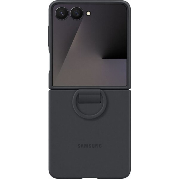 E-shop Samsung Ring Silicone Case ochranný kryt Galaxy Z Flip7 čierny