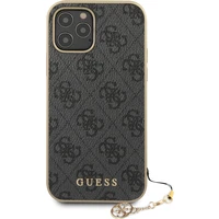 Guess 4G Charms kryt iPhone 12/12 Pro 6.1" sivý - Puzdra