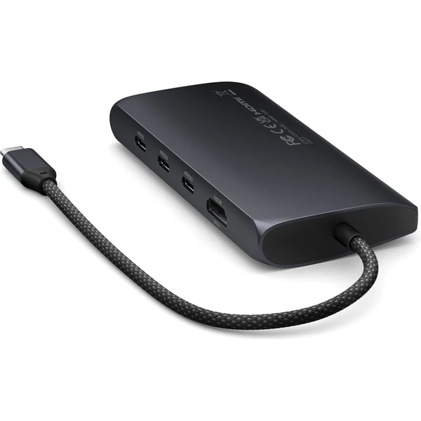 Satechi USB-C viacportový adaptér 8K s Ethernet V3 čierny - USB huby - Obrázok YPX5000O01