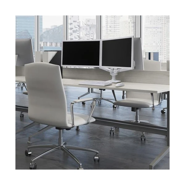 Ergotron LX Stolové ramená pre 2 monitory 37" biele - Držiaky pre obrazovky - Obrázok YQMB100501