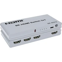 PremiumCord 8K@60Hz, 4K@144Hz HDMI switch 3:1 s diaľkovým ovládačom - Ostatné